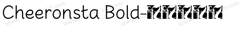Cheeronsta Bold字体转换